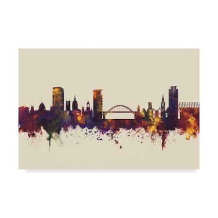 Michael Tompsett 'Sunderland England Skyline Iii' Canvas Art,22x32